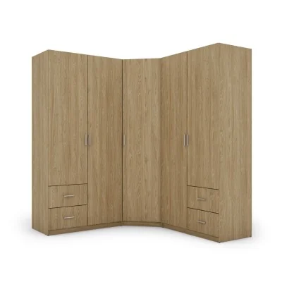 Szafa narożna 189x214 cm dąb olejowany – Cornero | eMeblast