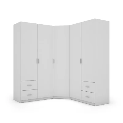 Szafa narożna 189x214 cm biel – Cornero | eMeblast