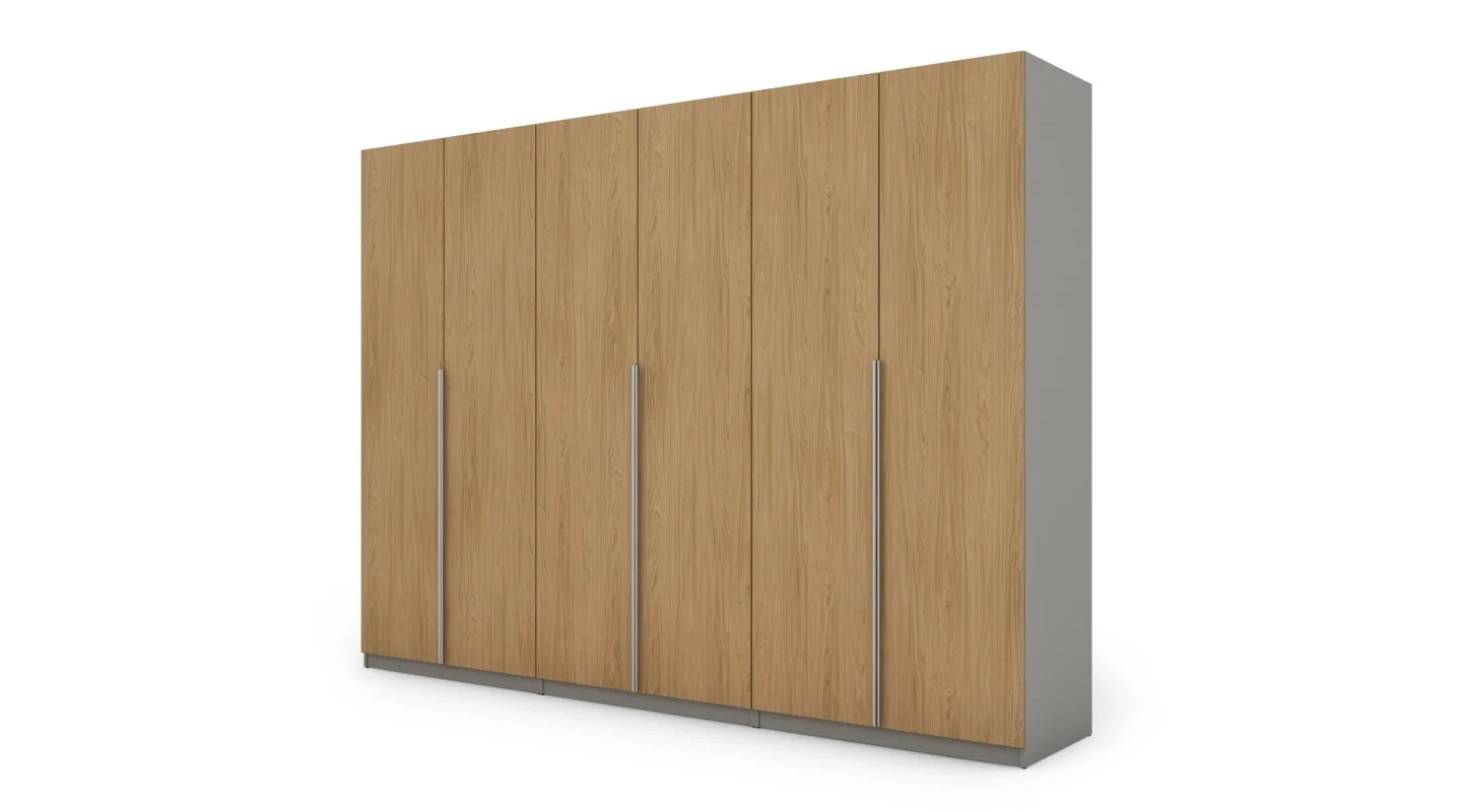 Szafa 300x220 cm szary jasny dąb casella – Modulor | eMeblast
