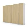 Szafa 300x220 cm biel dąb gaja lamele – Modulor