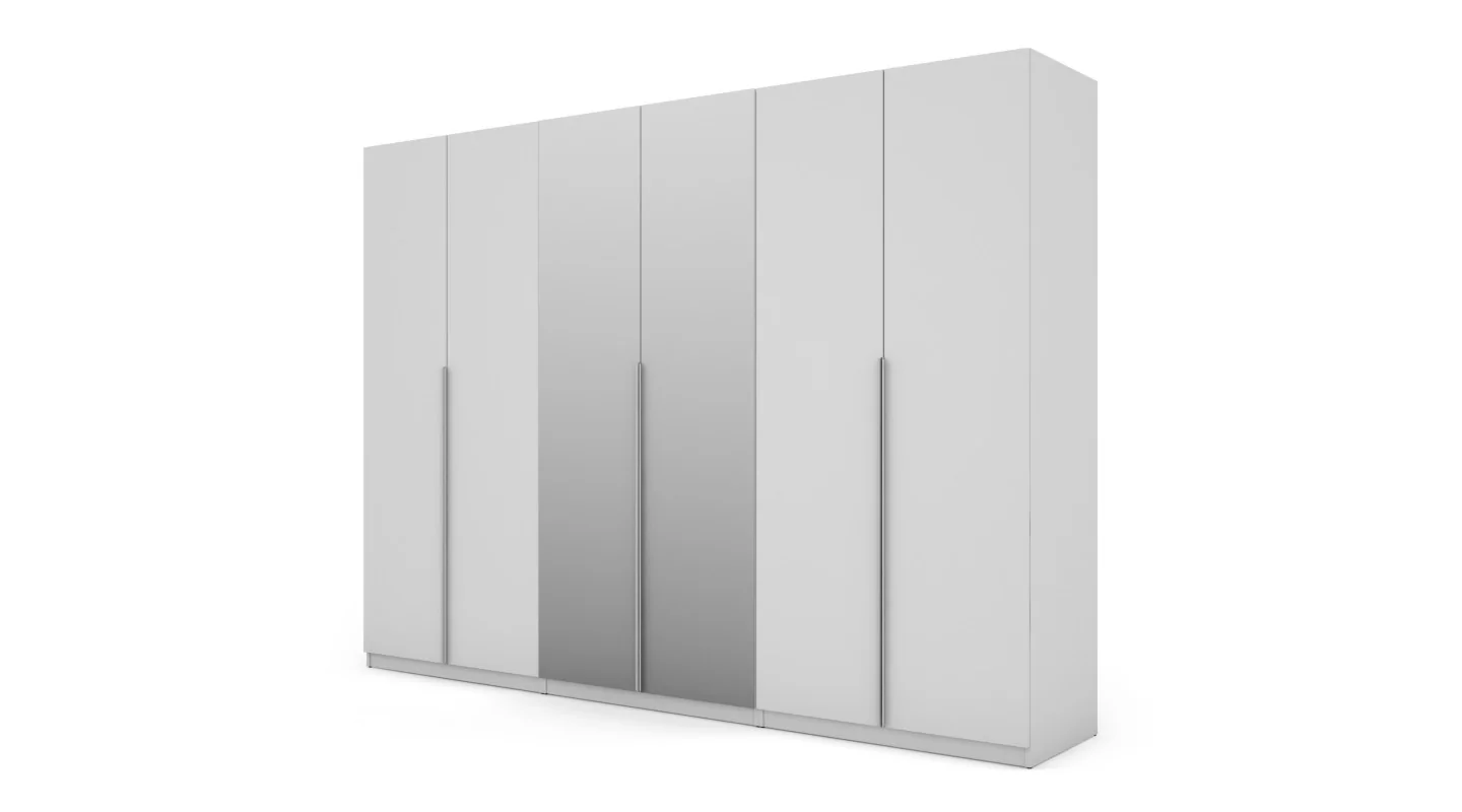 Szafa 300x220 cm biała lustro – Modulor | eMeblast