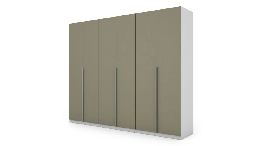 Szafa 282x230 cm biel eukaliptus – Selvaris | eMeblast Szafa 282x230 cm biel eukaliptus – Selvaris | eMeblast