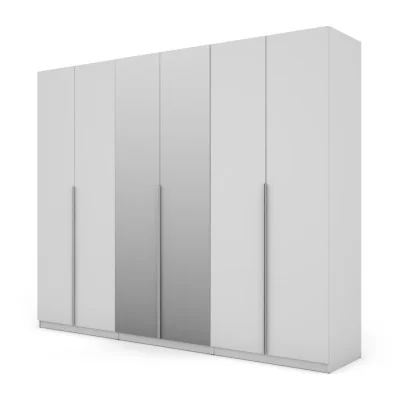 Szafa 282x230 cm biała lustro – Selvaris | eMeblast
