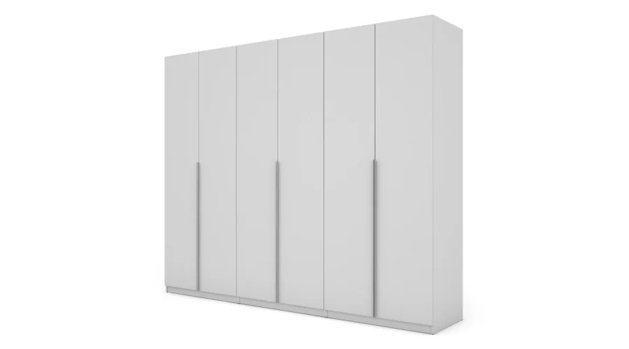 Szafa 282x230 cm biała – Selvaris | eMeblast Szafa 282x230 cm biała – Selvaris | eMeblast