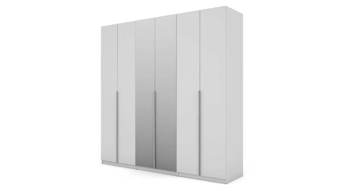 Szafa 240x240 cm biała lustro – Vantor | eMeblast