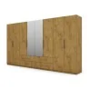 Szafa 400x220 cm z lustrem dąb lancelot – Luvano
