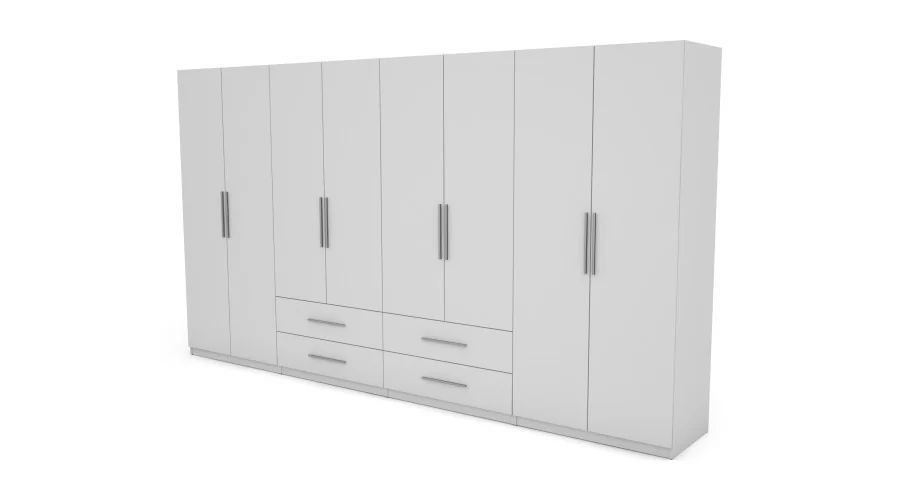 Szafa 400x220 cm biel – Luvano | eMeblast Szafa 400x220 cm biel – Luvano | eMeblast