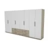 Szafa 400x220 cm sonoma jasna biel – Luvano
