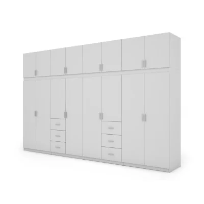 Szafa 380x240 cm biel – Melvio | eMeblast