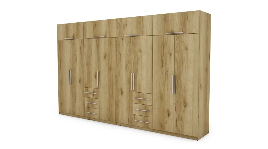 Szafa 360x220 cm dąb grand naturalny – Sorelo | eMeblast Szafa 360x220 cm dąb grand naturalny – Sorelo | eMeblast