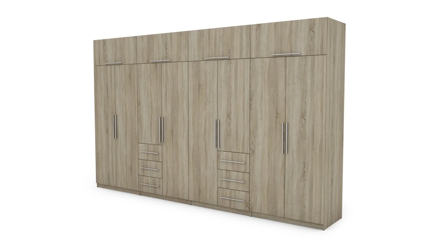 Szafa 360x220 cm sonoma jasna – Sorelo | eMeblast Szafa 360x220 cm sonoma jasna – Sorelo | eMeblast