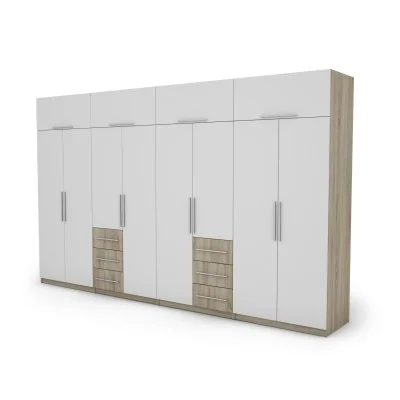 Szafa 360x220 cm sonoma jasna biel – Sorelo | eMeblast