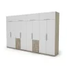 Szafa 360x220 cm sonoma jasna biel – Sorelo