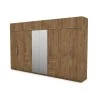 Szafa 360x220 cm z lustrem dąb lefkas – Sorelo