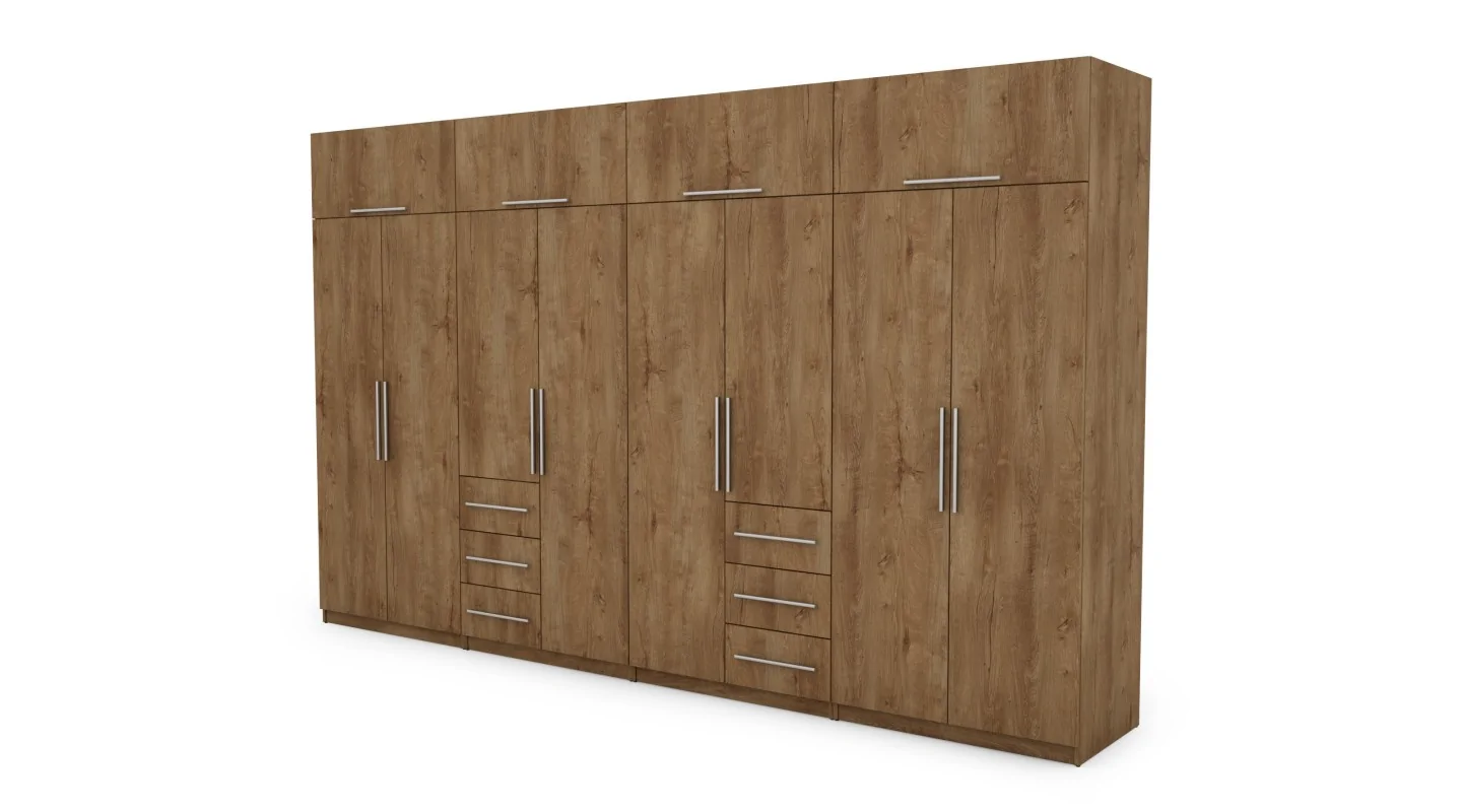 Szafa 360x220 cm dąb lefkas – Sorelo | eMeblast