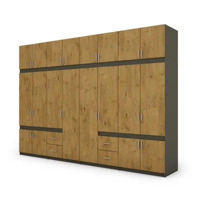 Szafa 340x240 cm grafit dąb lancelot – Maxora | eMeblast