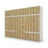 Szafa 340x240 cm biel dąb grand naturalny – Maxora