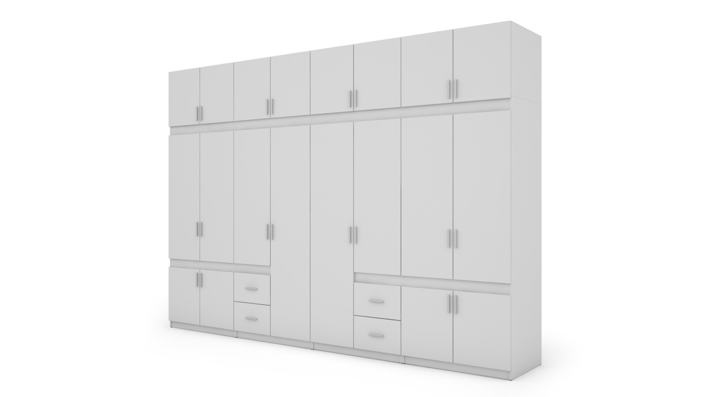 Szafa 340x240 cm biała – Maxora | eMeblast