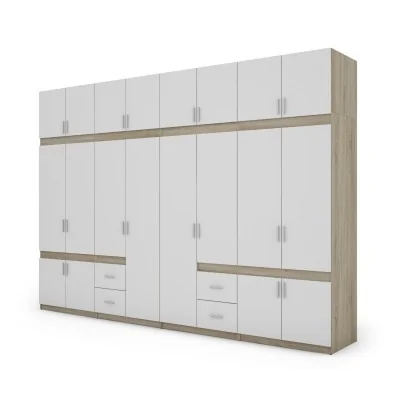 Szafa 340x240 cm sonoma jasna biel – Maxora | eMeblast