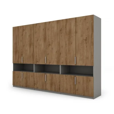 Szafa 330x230 cm szary platynowy dąb lefkas – Expono | eMeblast
