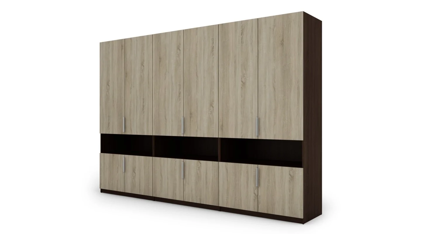 Szafa 330x230 cm sonoma jasna ciemna – Expono | eMeblast Szafa 330x230 cm sonoma jasna ciemna – Expono | eMeblast