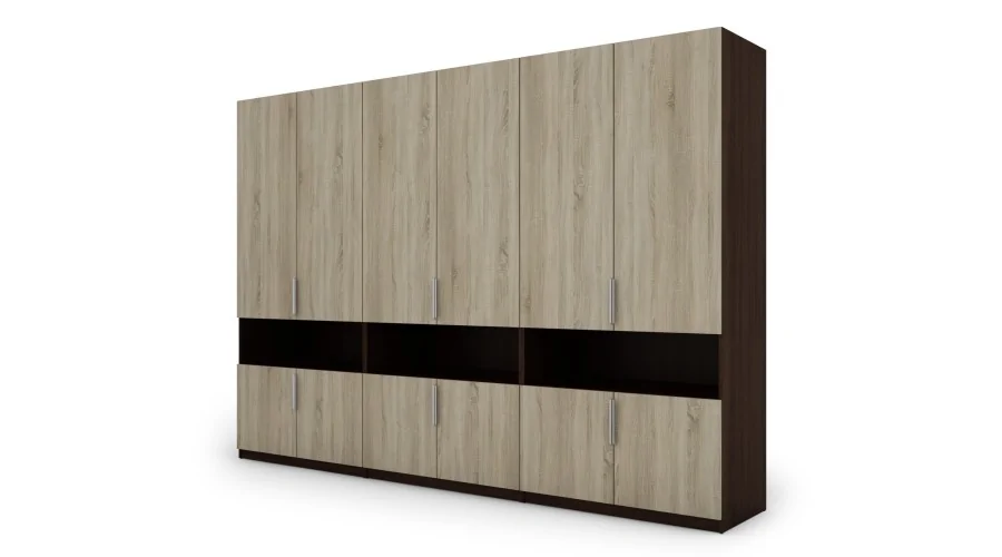 Szafa 330x230 cm sonoma jasna ciemna – Expono | eMeblast Szafa 330x230 cm sonoma jasna ciemna – Expono | eMeblast