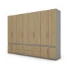 Szafa 320x230 cm szary platynowy dąb olejowany – Accessa
