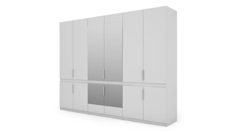 Szafa 310x240 cm biała lustro – Ordinex | eMeblast Szafa 310x240 cm biała lustro – Ordinex | eMeblast