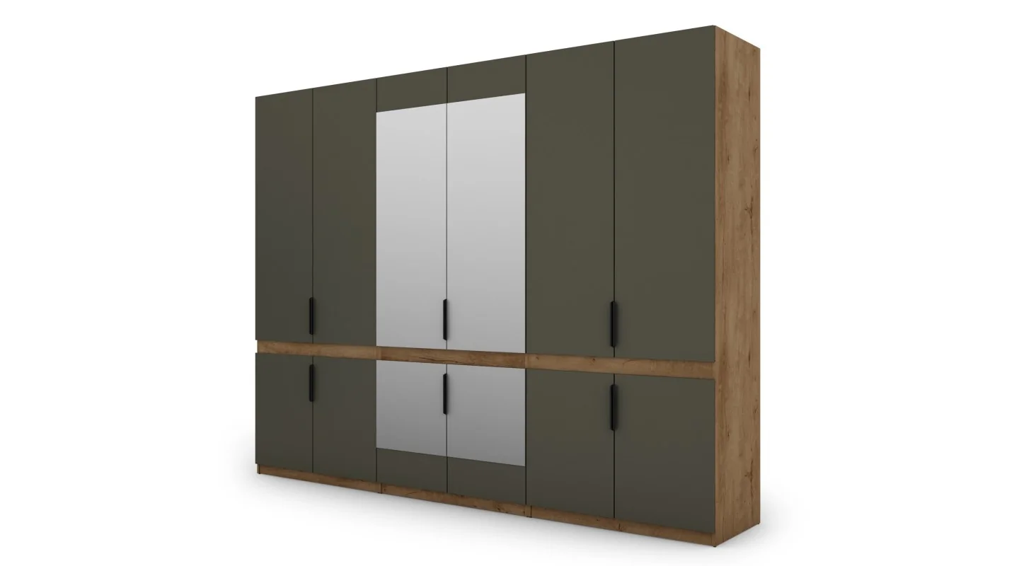 Szafa 310x240 cm dąb lefkas grafit lustro – Ordinex | eMeblast
