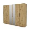 Szafa 280x220 cm z lustrem dąb artisan – Hedron