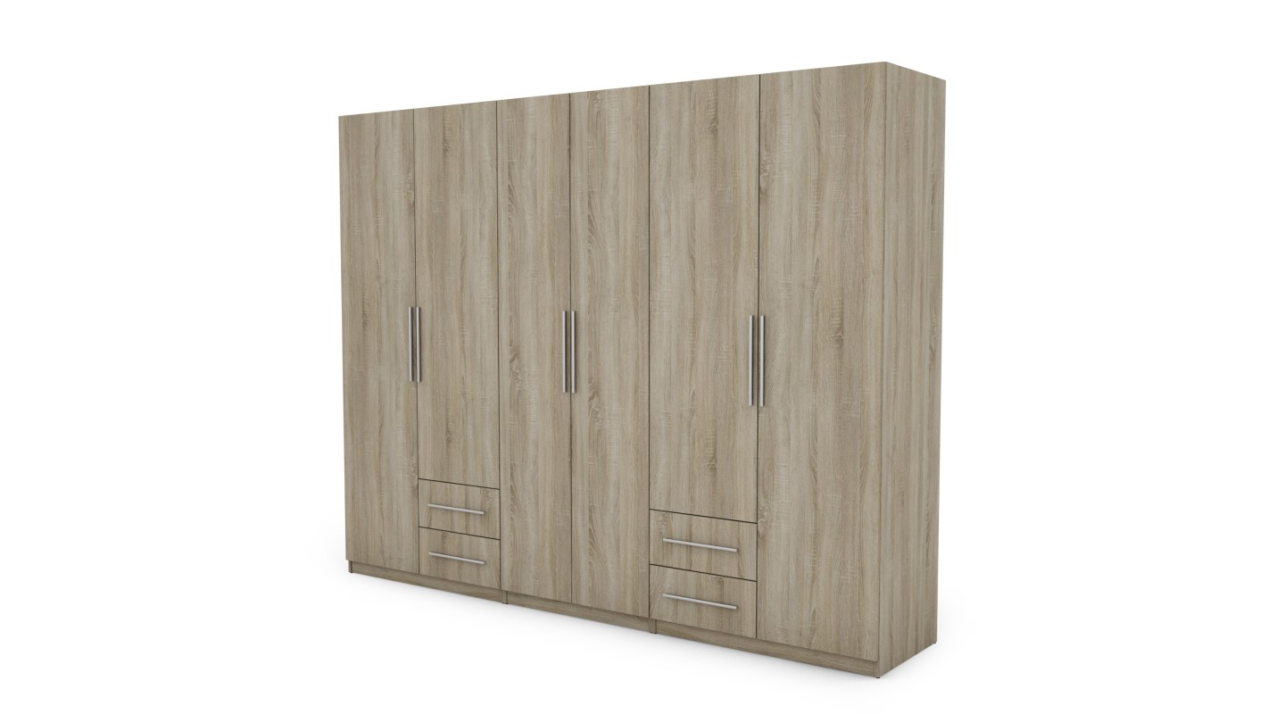 Szafa 280x220 cm sonoma jasna – Hedron | eMeblast
