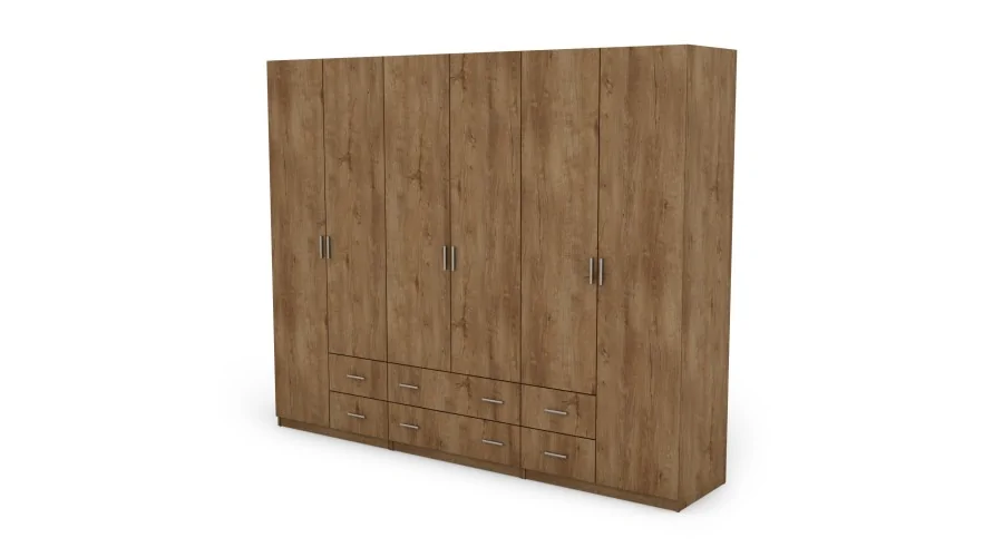 Szafa 270x220 cm dąb lefkas – Dorsen | eMeblast Szafa 270x220 cm dąb lefkas – Dorsen | eMeblast