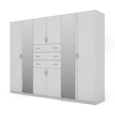 Szafa 270x210 cm biała lustro – Vireon | eMeblast