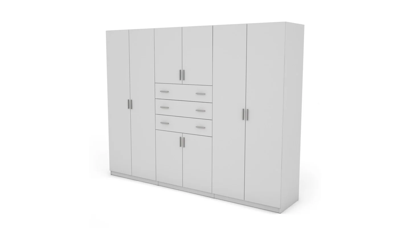 Szafa 270x210 cm biała – Vireon | eMeblast Szafa 270x210 cm biała – Vireon | eMeblast