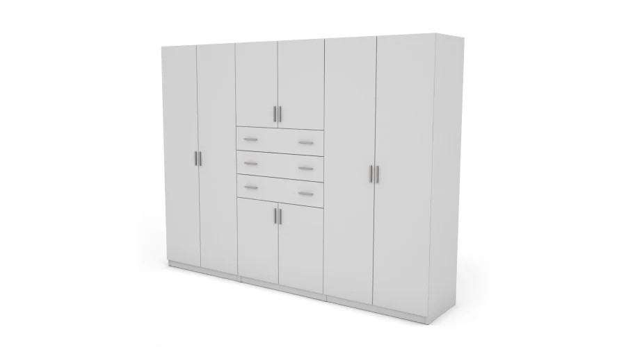 Szafa 270x210 cm biała – Vireon | eMeblast Szafa 270x210 cm biała – Vireon | eMeblast