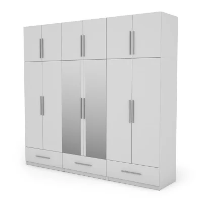 Szafa 260x240 cm biała lustro – Altivar | eMeblast