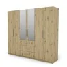 Szafa 250x220 cm z lustrem dąb artisan – Zerion