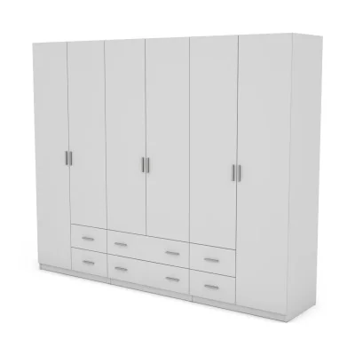 Szafa 240x220 cm biała – Torven | eMeblast