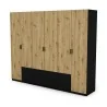 Szafa 240x220 cm czarny dąb artisan – Torven