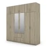 Szafa 222x230 cm z lustrem sonoma jasna – Altis