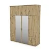 Szafa 200x242 cm z lustrem dąb artisan – Arden