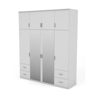 Szafa 200x242 cm biała lustro – Arden | eMeblast