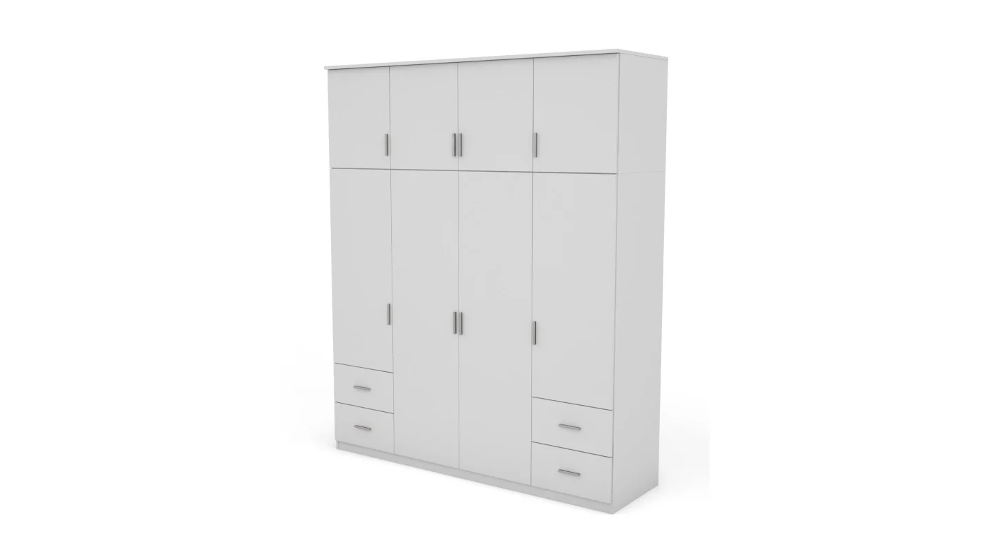 Szafa 200x242 cm biała – Arden | eMeblast