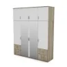Szafa 200x242 cm z lustrem sonoma jasna biel – Arden
