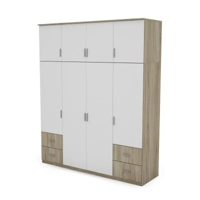 Szafa 200x242 cm sonoma jasna biel – Arden | eMeblast