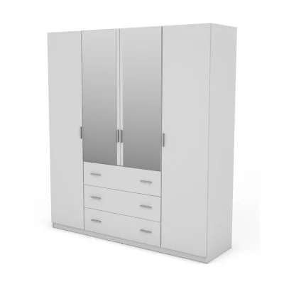 Szafa 200x220 cm biała lustro – Calen | eMeblast
