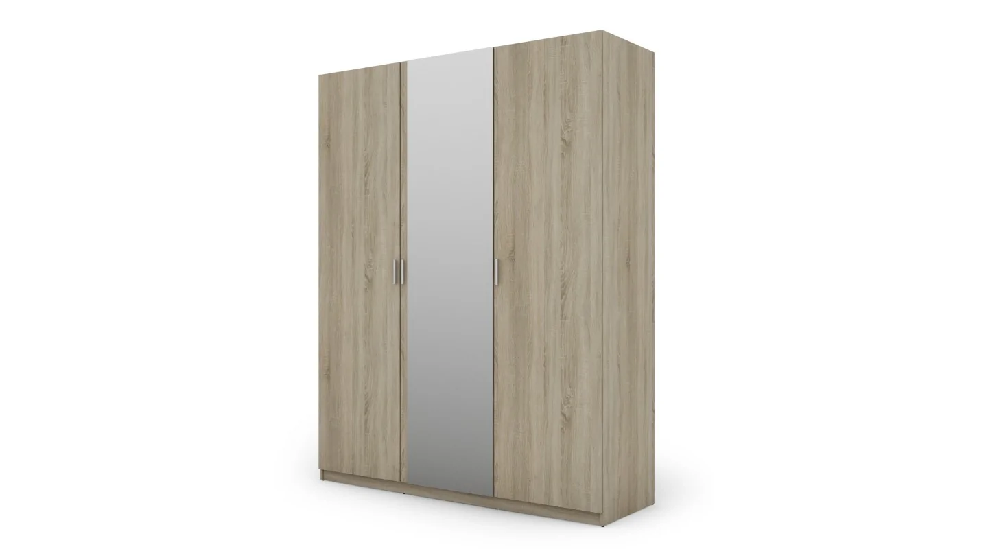 Szafa 180x230 cm sonoma jasna lustro – Aven | eMeblast