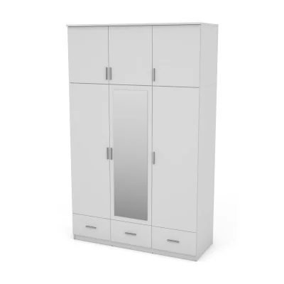 Szafa 150x242 cm biała lustro – Vento | eMeblast