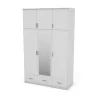 Szafa 150x242 cm z lustrem biała – Vento