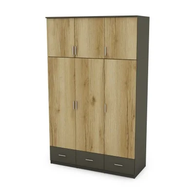 Szafa 150x242 cm grafit dąb grand naturalny – Vento | eMeblast